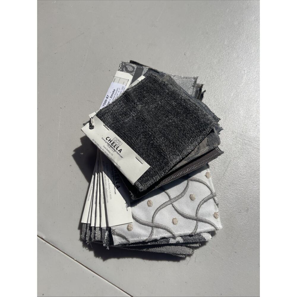 Chella Luxury Performance Textiles Fabric Samples Designer Upholstery & Drapery